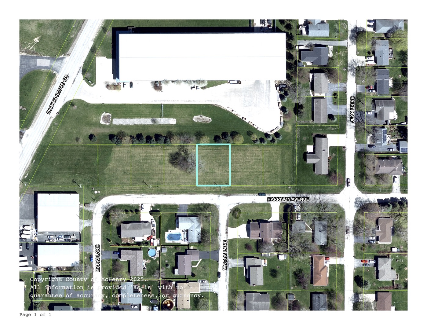 Lot 4 Harrison Avenue  Hebron IL 60034