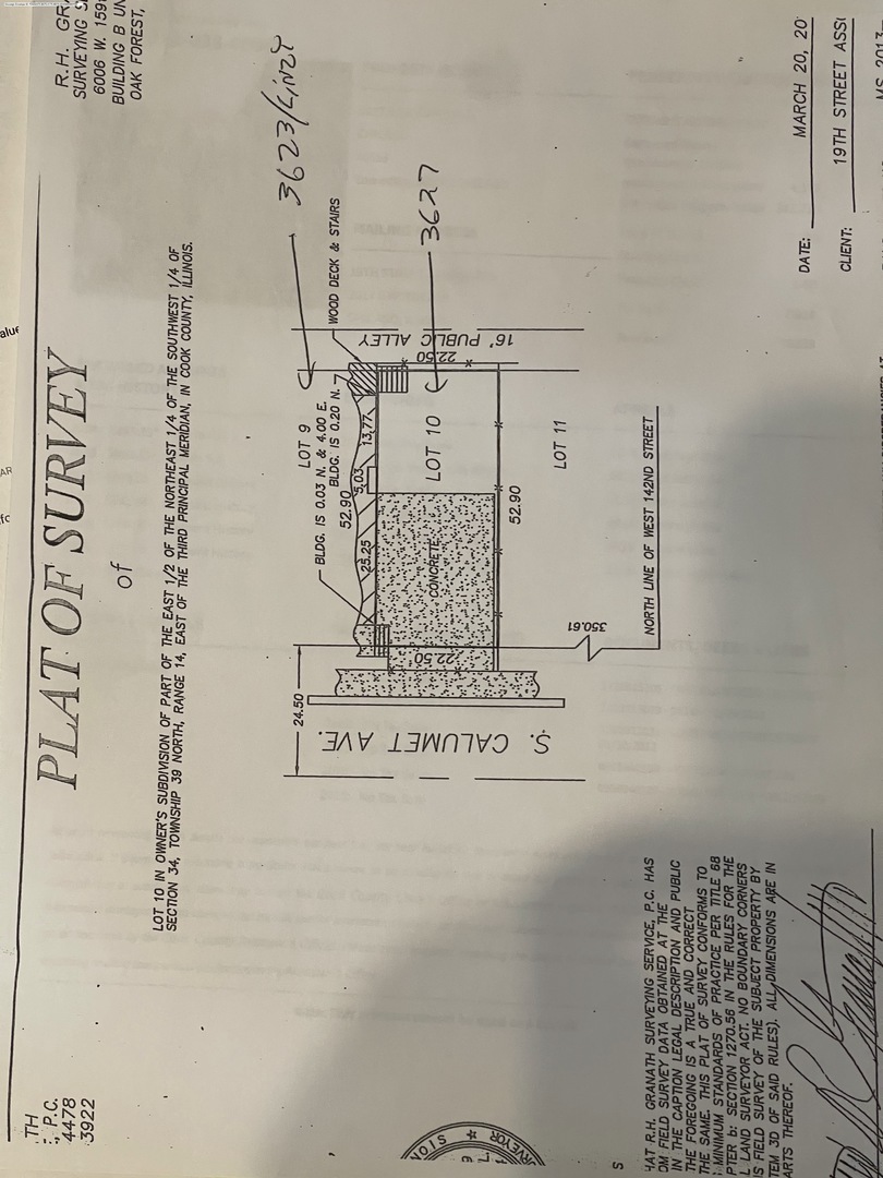 3627 CALUMET Avenue  Chicago IL 60653